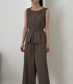 Linen Tied Tank Top