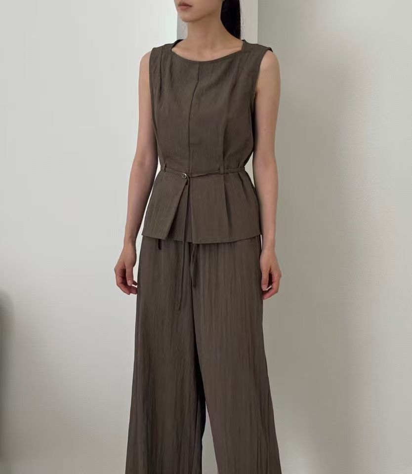 Linen Tied Tank Top