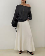 A Lined Maxi Skirt