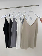 Knitted Thin Shoulder Tank Top