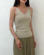 Knitted Thin Shoulder Tank Top