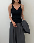 Knitted Thin Shoulder Tank Top