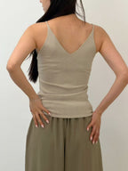 Knitted Thin Shoulder Tank Top