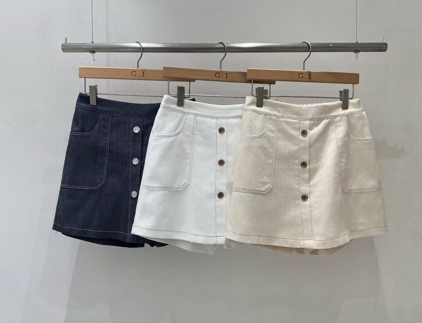 Denim Like Skirt Shorts