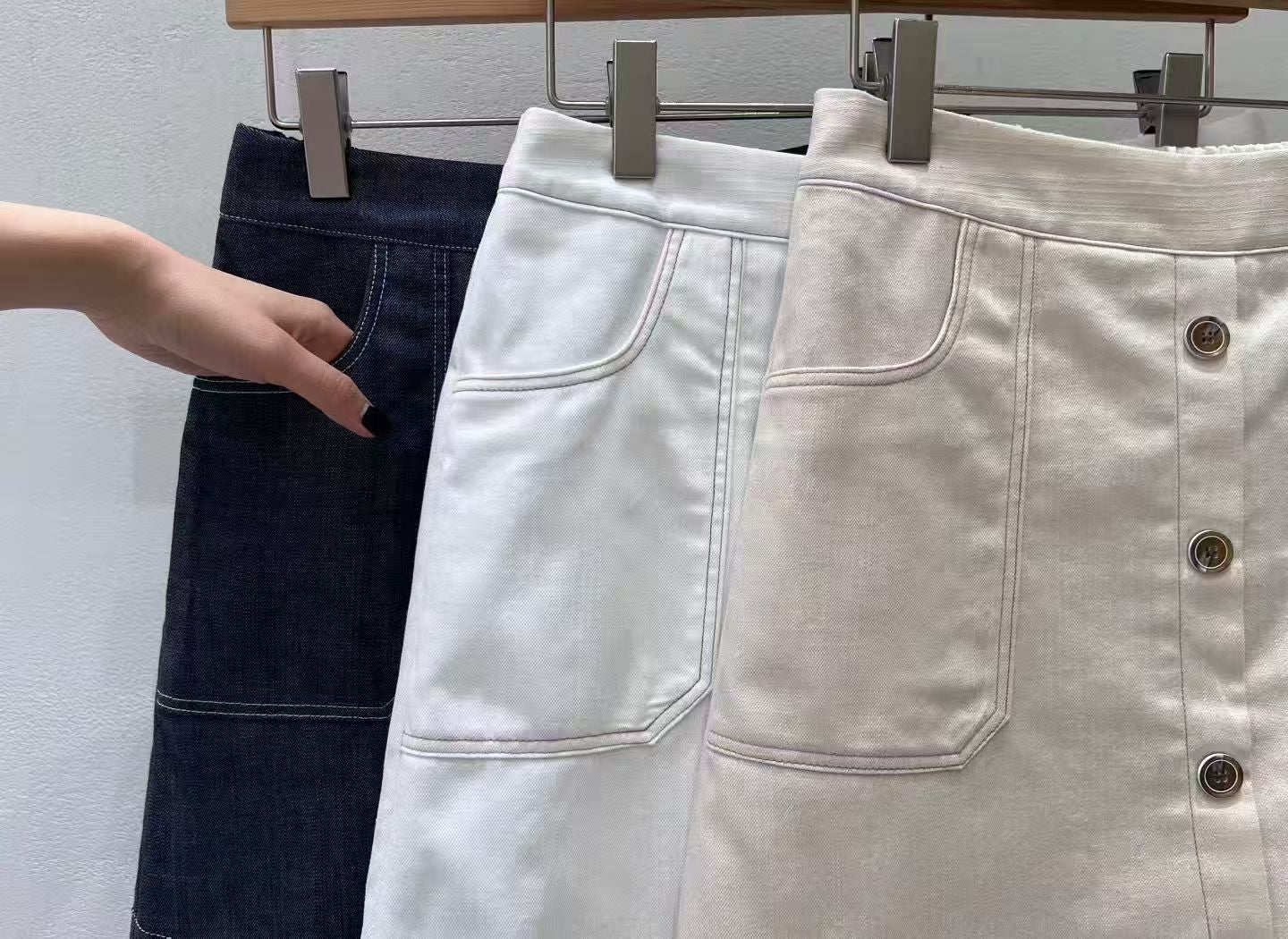 Denim Like Skirt Shorts