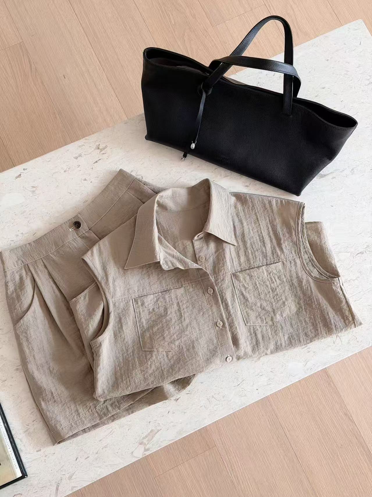 Chiffon Polo Tank Top