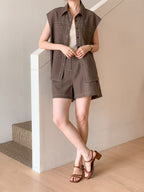 Chiffon Polo Tank Top