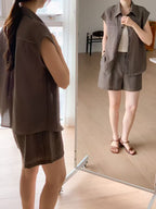 Chiffon Polo Tank Top