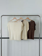 Knitted Off Shoulder Top