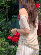 Tied on Side Towel Top