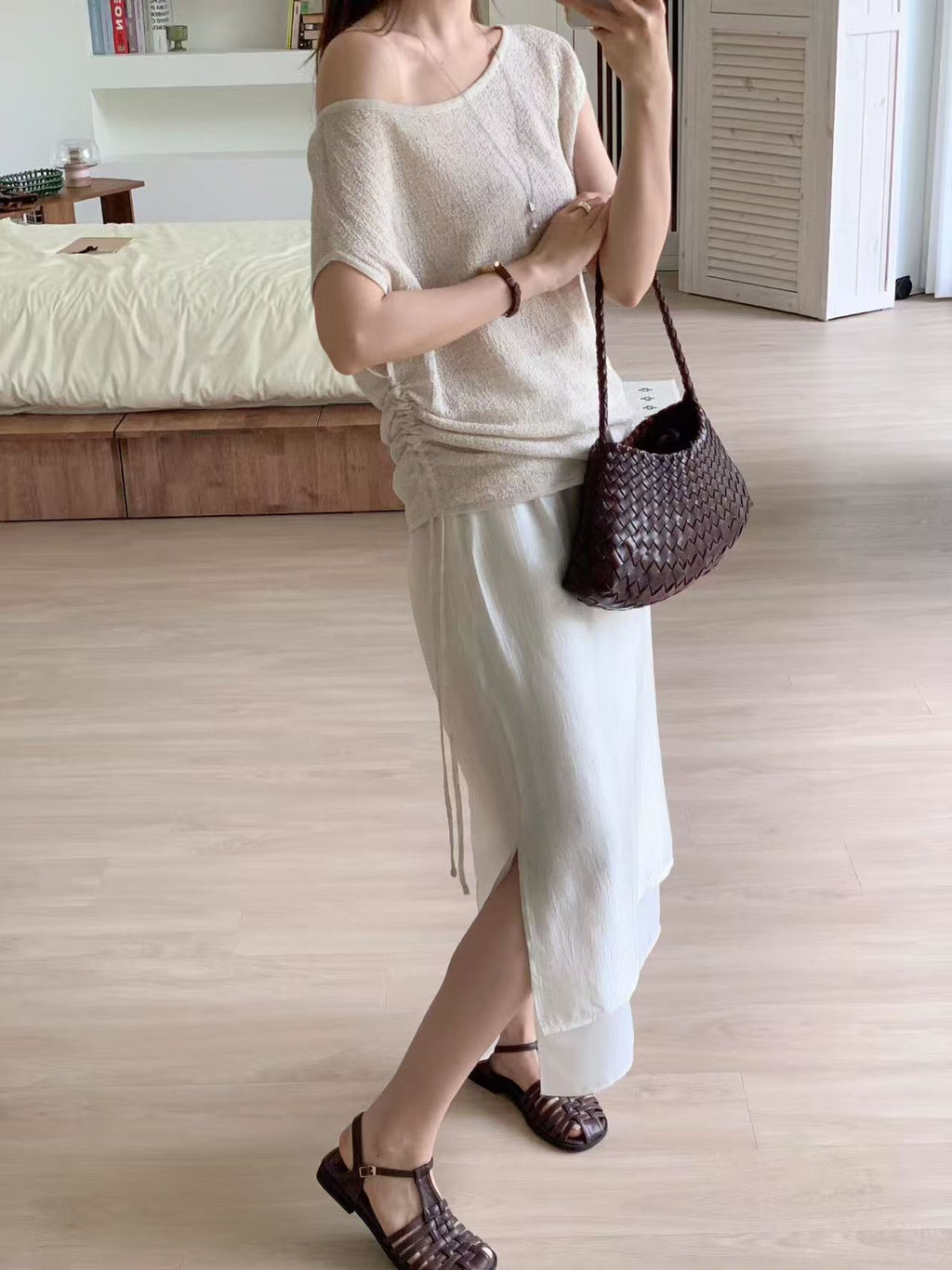 Tied on Side Towel Top