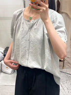 Dotted Shirt T Top