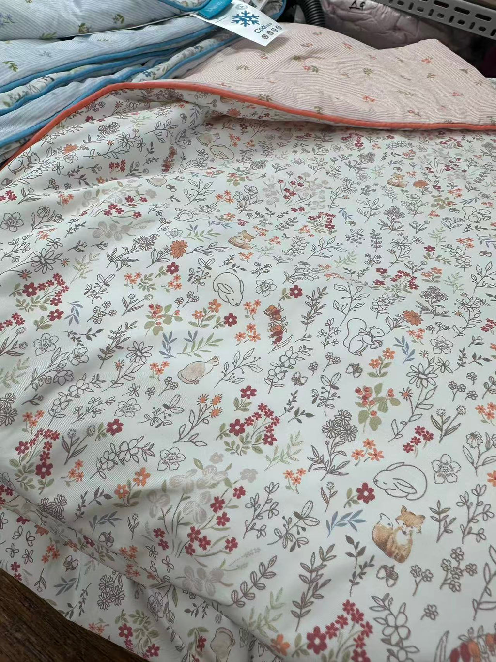 <降温！天絲涼感被>碎花狐狸仔