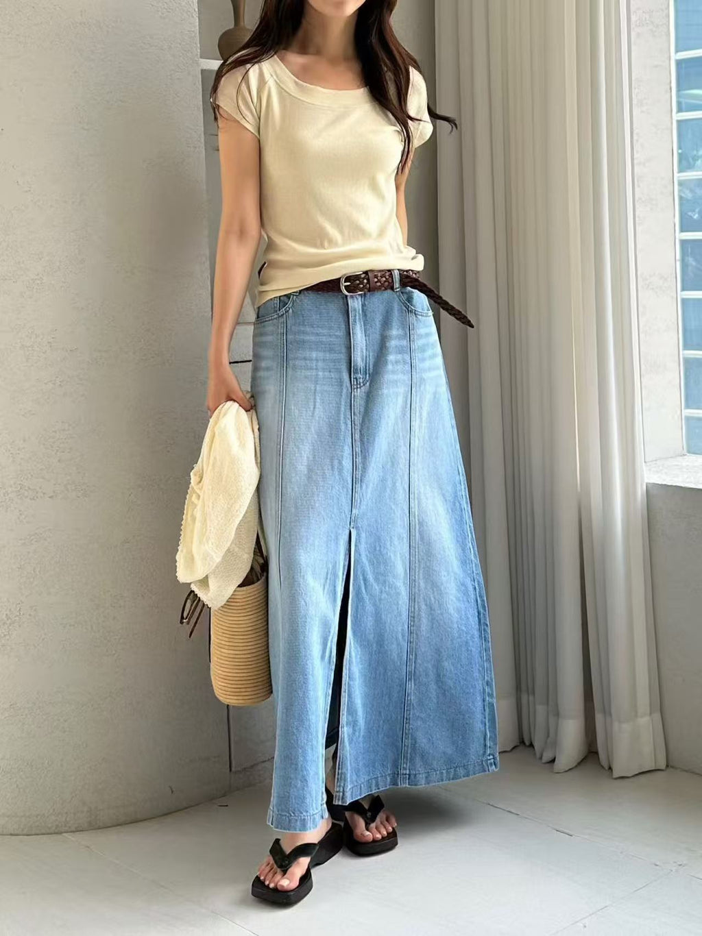 Maxi Denim Skirt