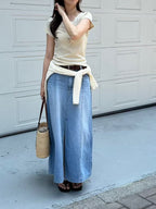Maxi Denim Skirt
