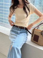 Maxi Denim Skirt