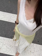 V neck Lace Tank top