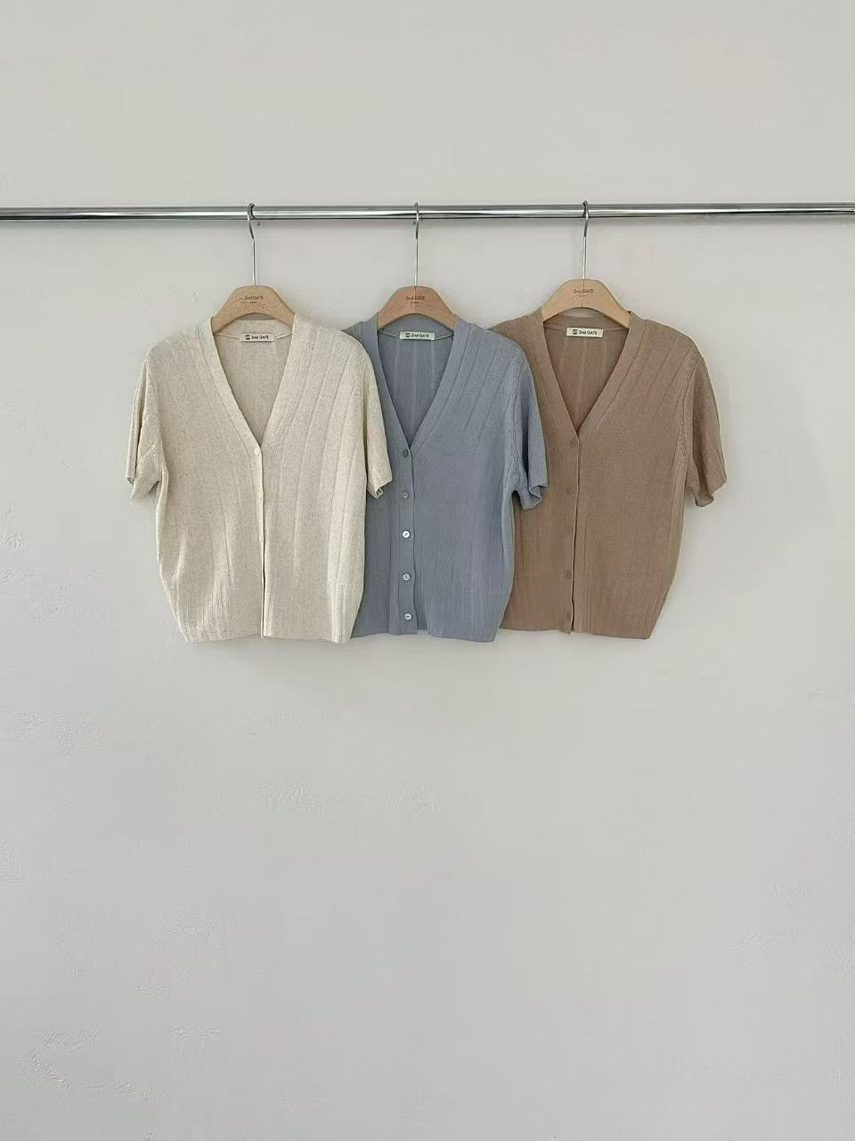 Knitted T Shirt cardigan