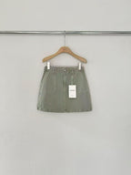 Green Denim Skirt