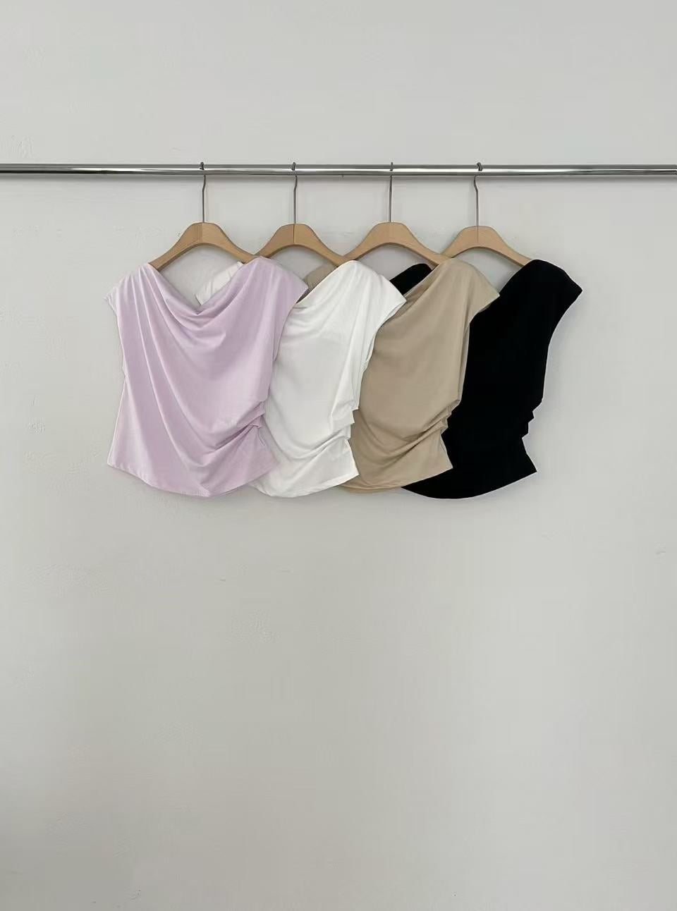 Off Side Cotton T Shirr