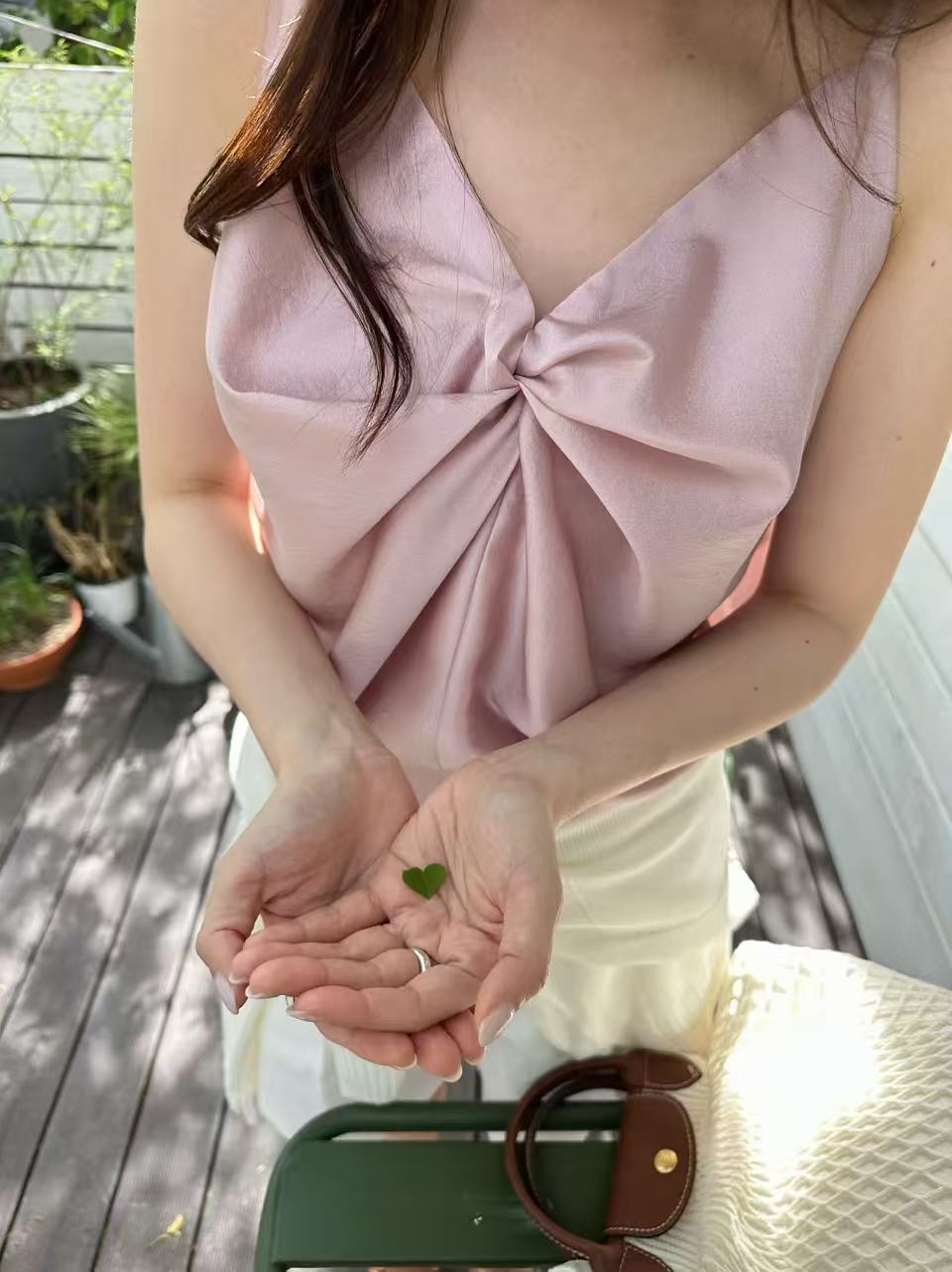 Silky knot Tank top