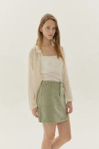Green Denim Skirt
