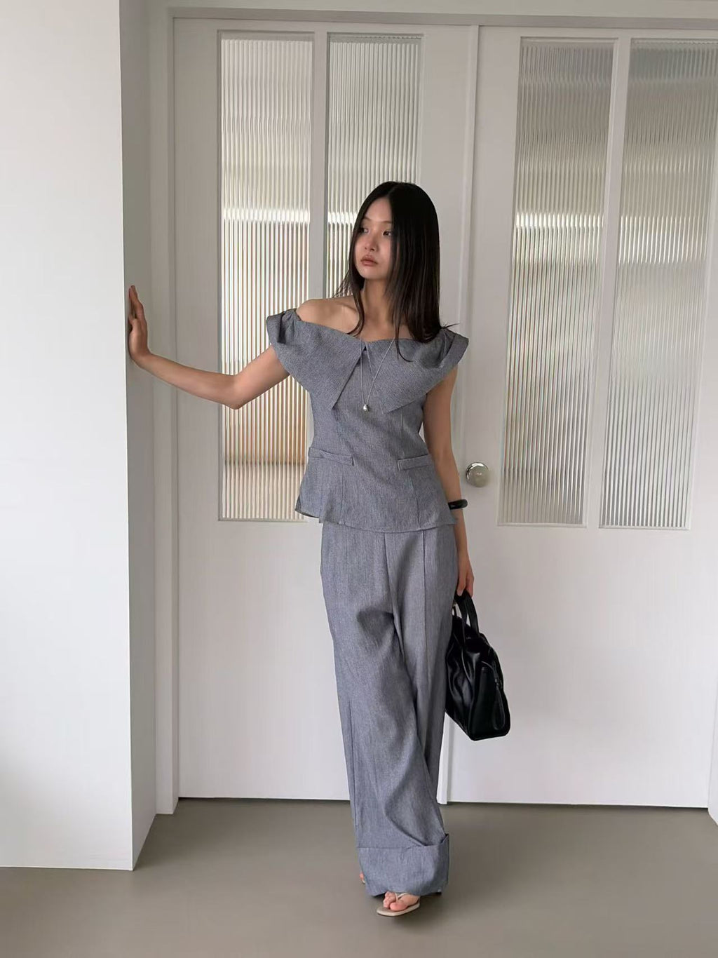 Office Chiffon Pants
