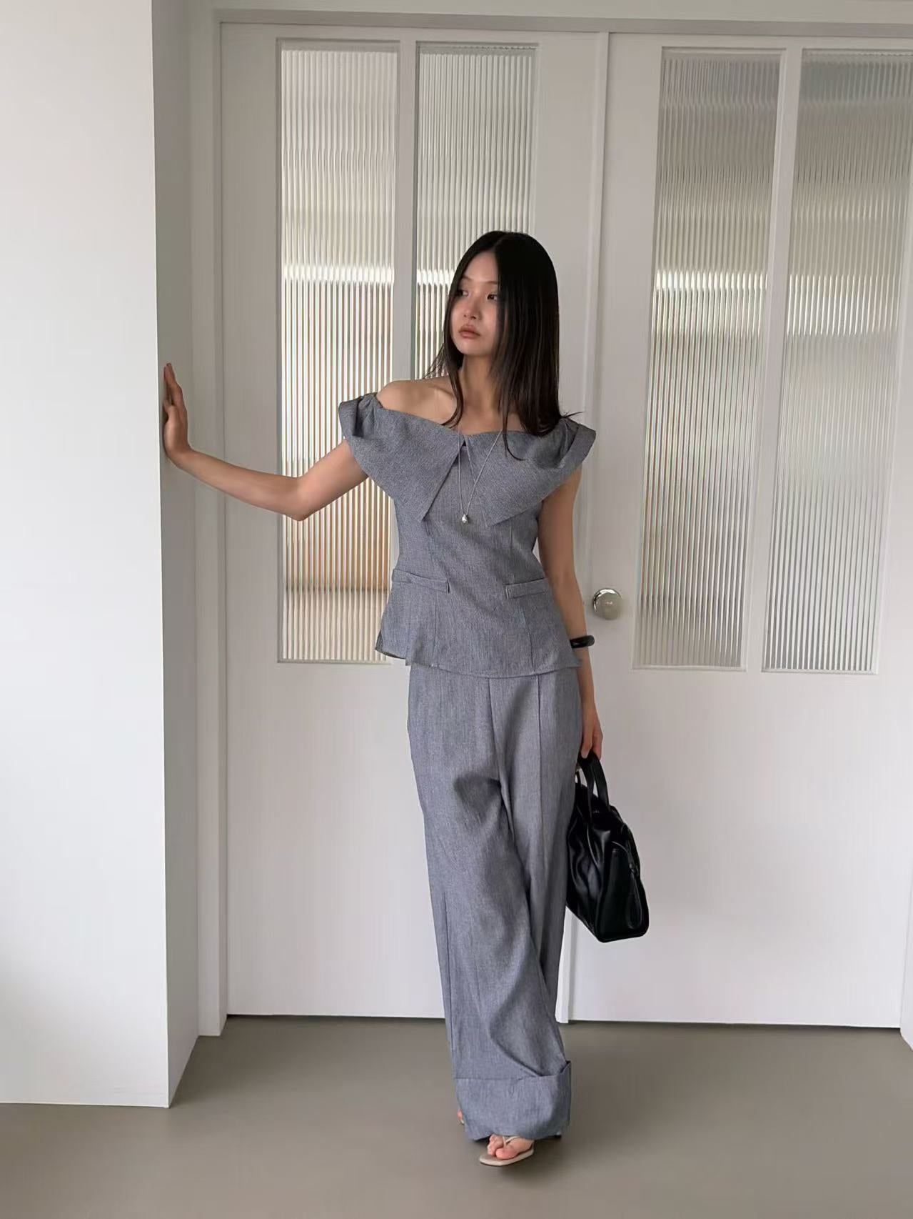 Office Chiffon Pants