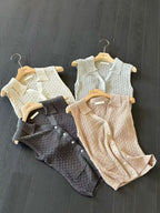 Polo Neck Knitted Top