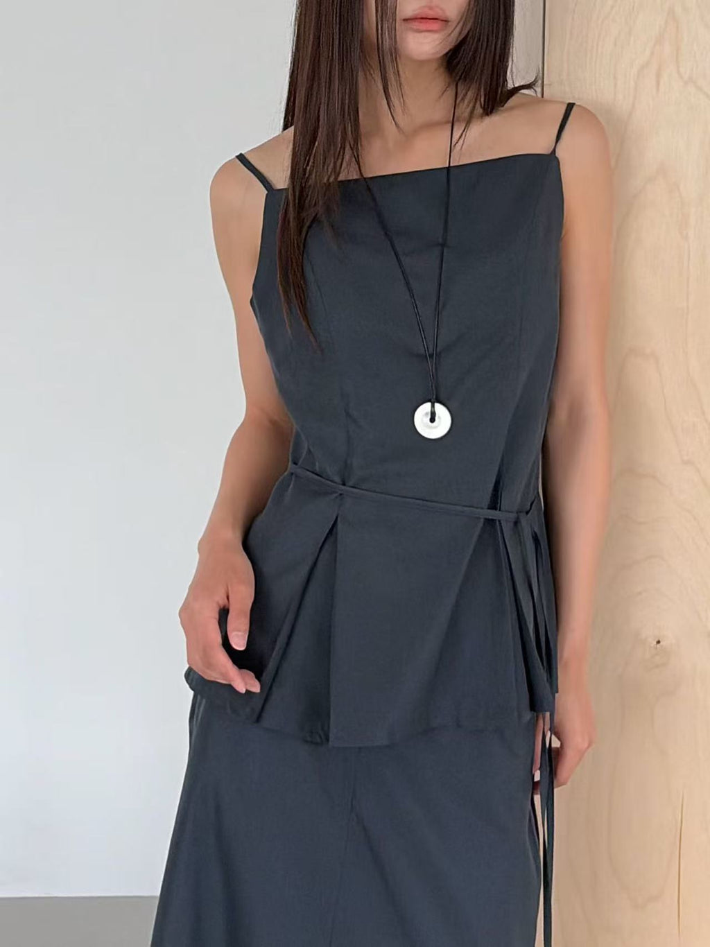Chiffon Slit Midi Skirt