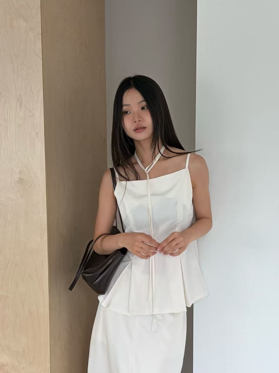 Chiffon Slit Midi Skirt