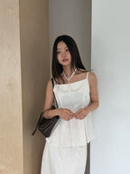 Slit Over Chiffon Tank Top