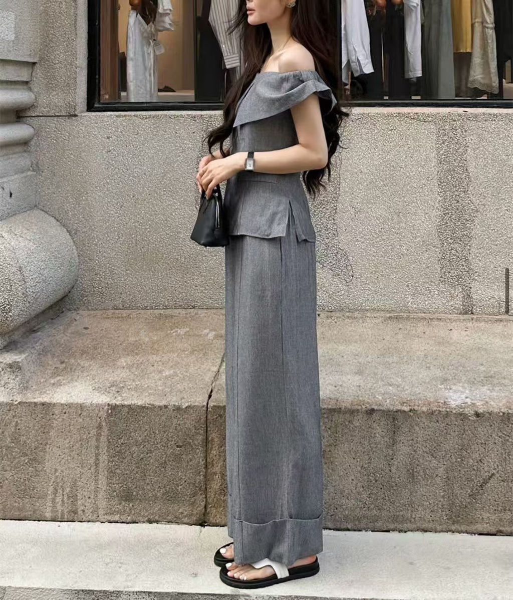 Off shoulder chiffon Top
