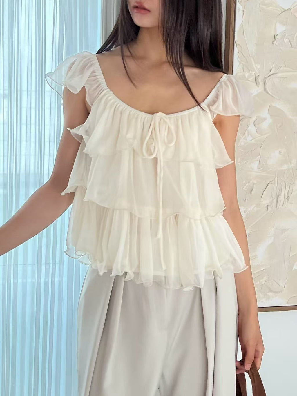 Layering Ruffles Tank Top