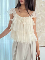 Layering Ruffles Tank Top