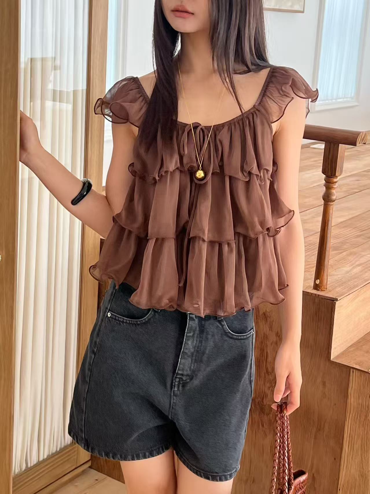 Layering Ruffles Tank Top