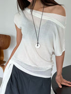 Knitted With Tails T Top