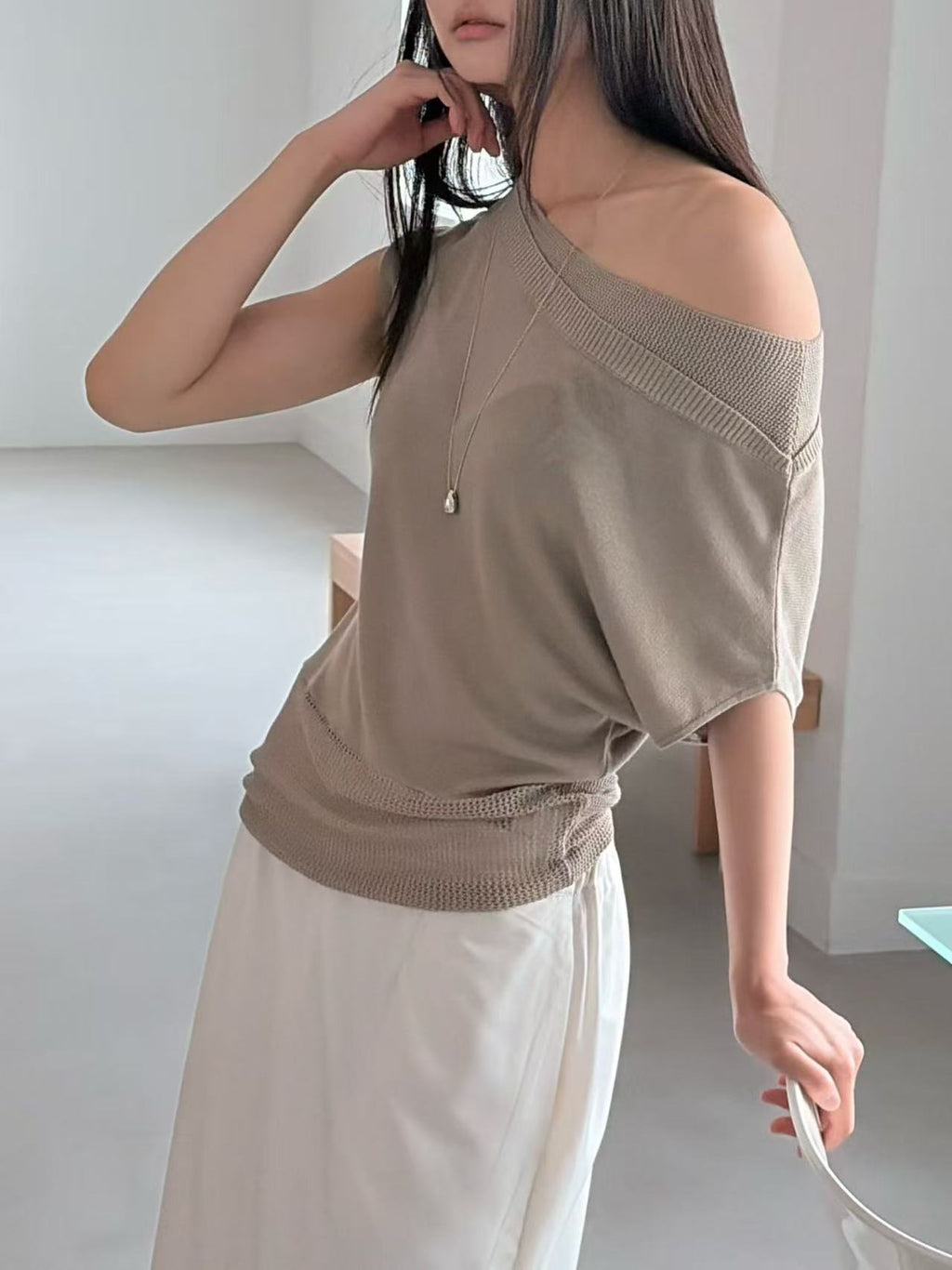 Knitted With Tails T Top