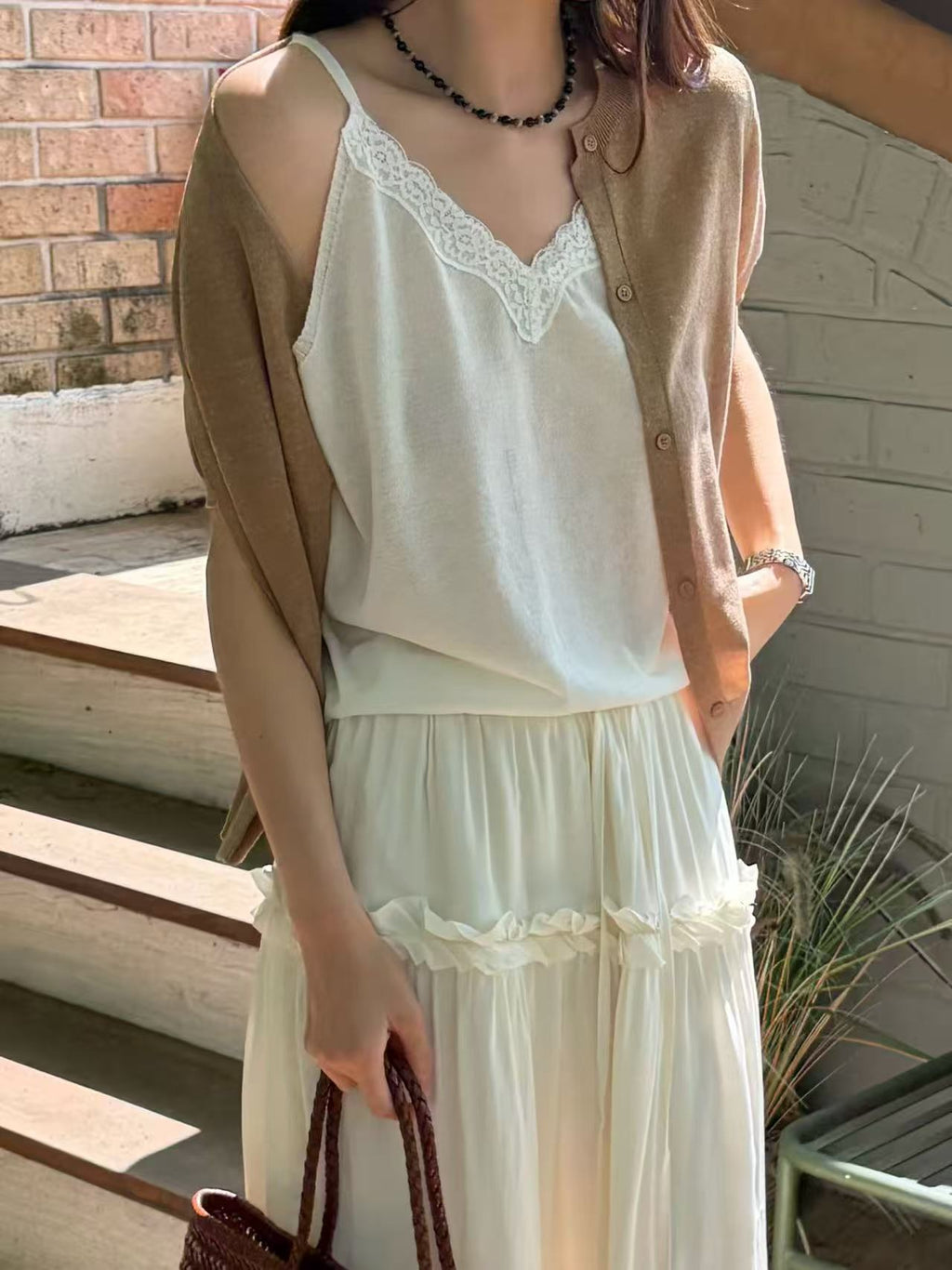 Lace Knitted Set