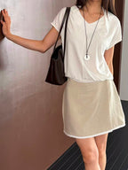 Double V Chiffon T Top