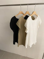 Linen Butterfly Sleeves Top