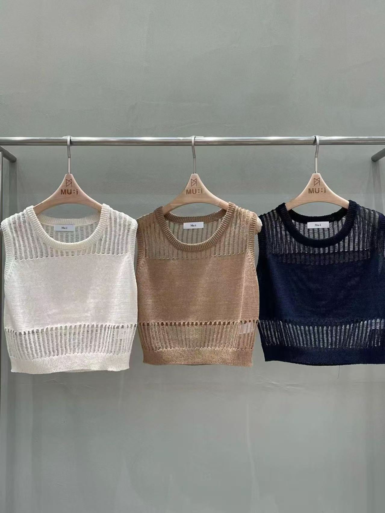 Knitted One Off Tank Top