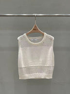 Knitted One Off Tank Top
