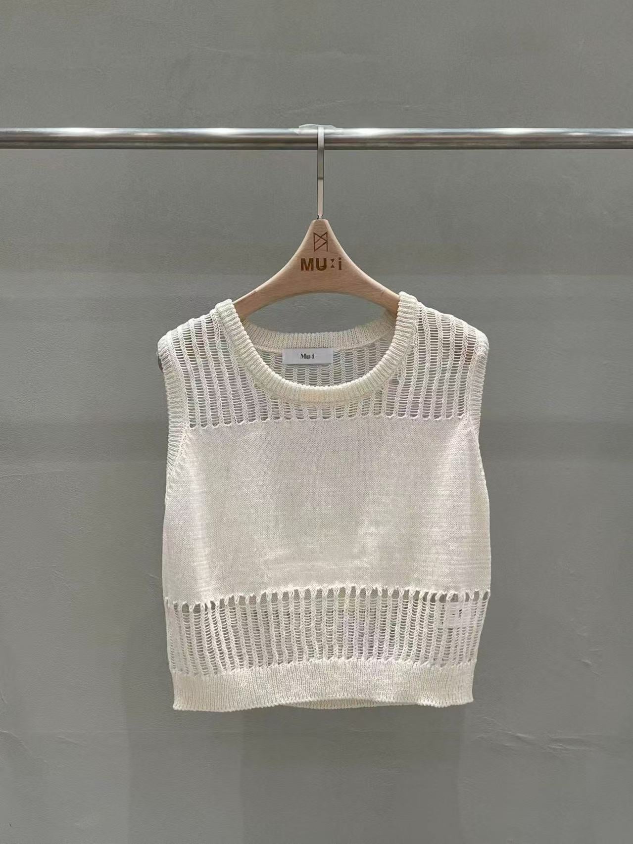 Knitted One Off Tank Top