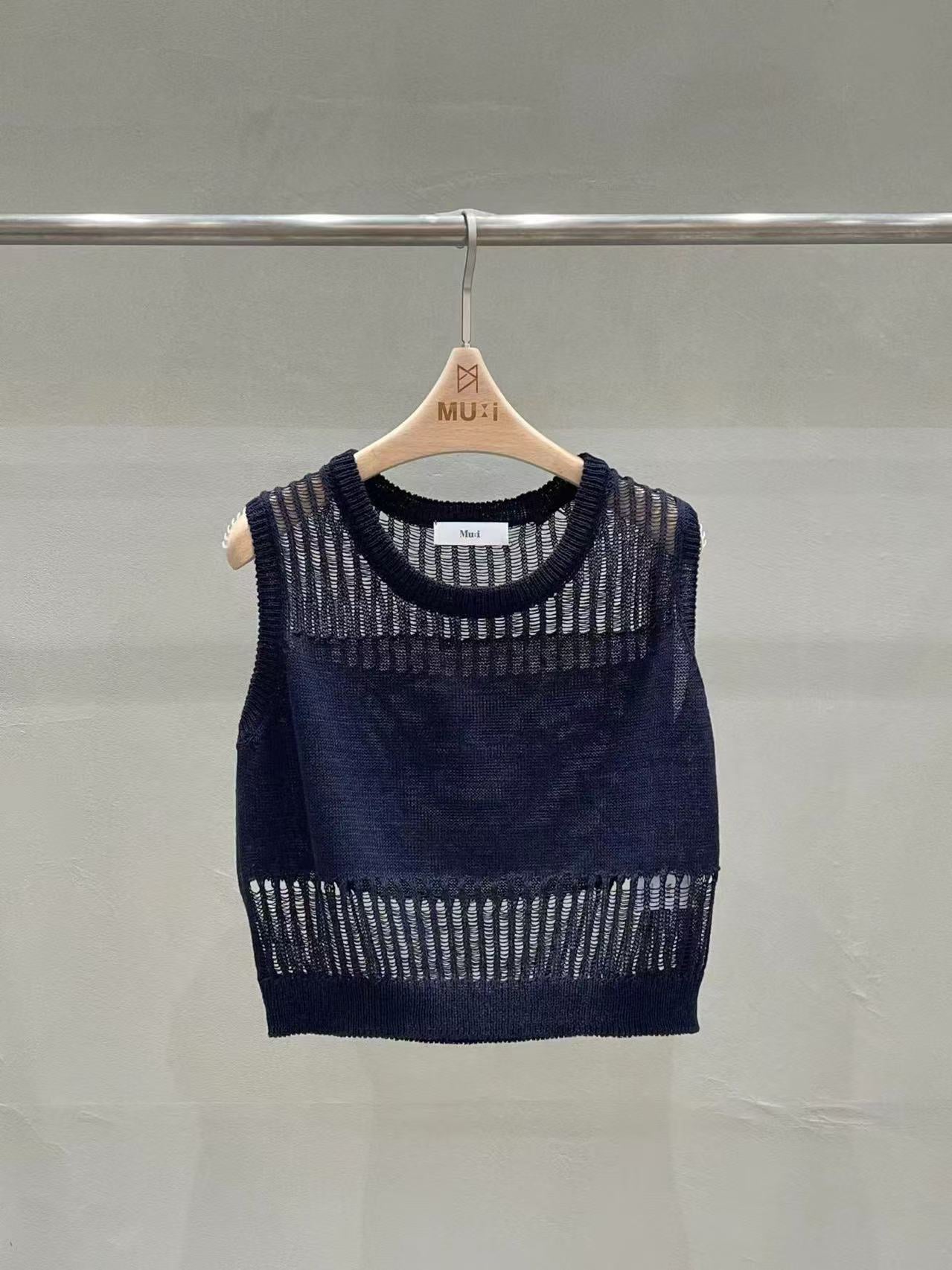 Knitted One Off Tank Top