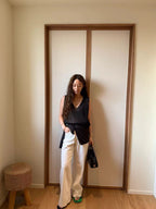 Knitted V Neck Top