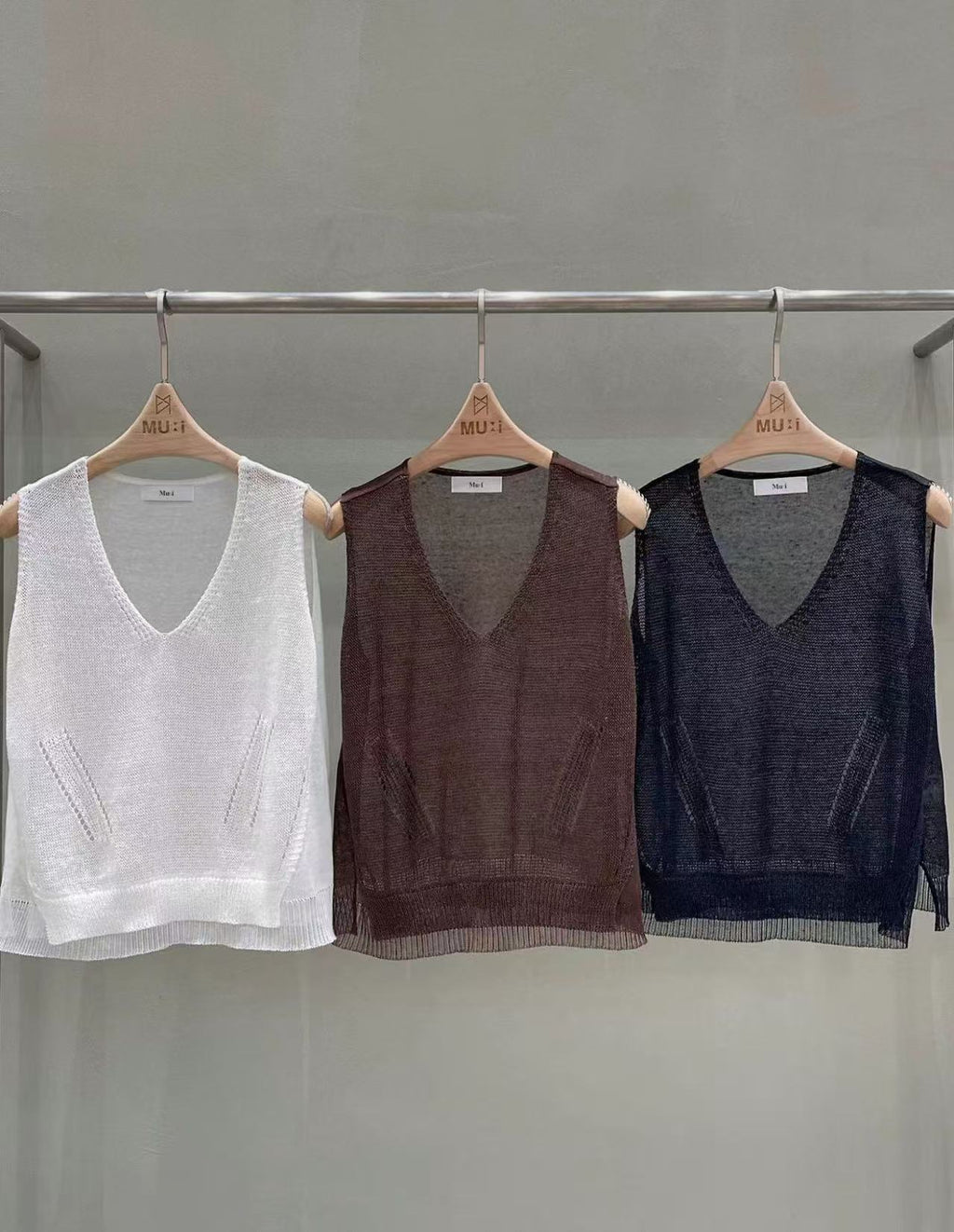 Knitted V Neck Top