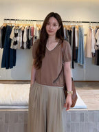 Outline Knitted T Top