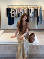 Outline Knitted T Top