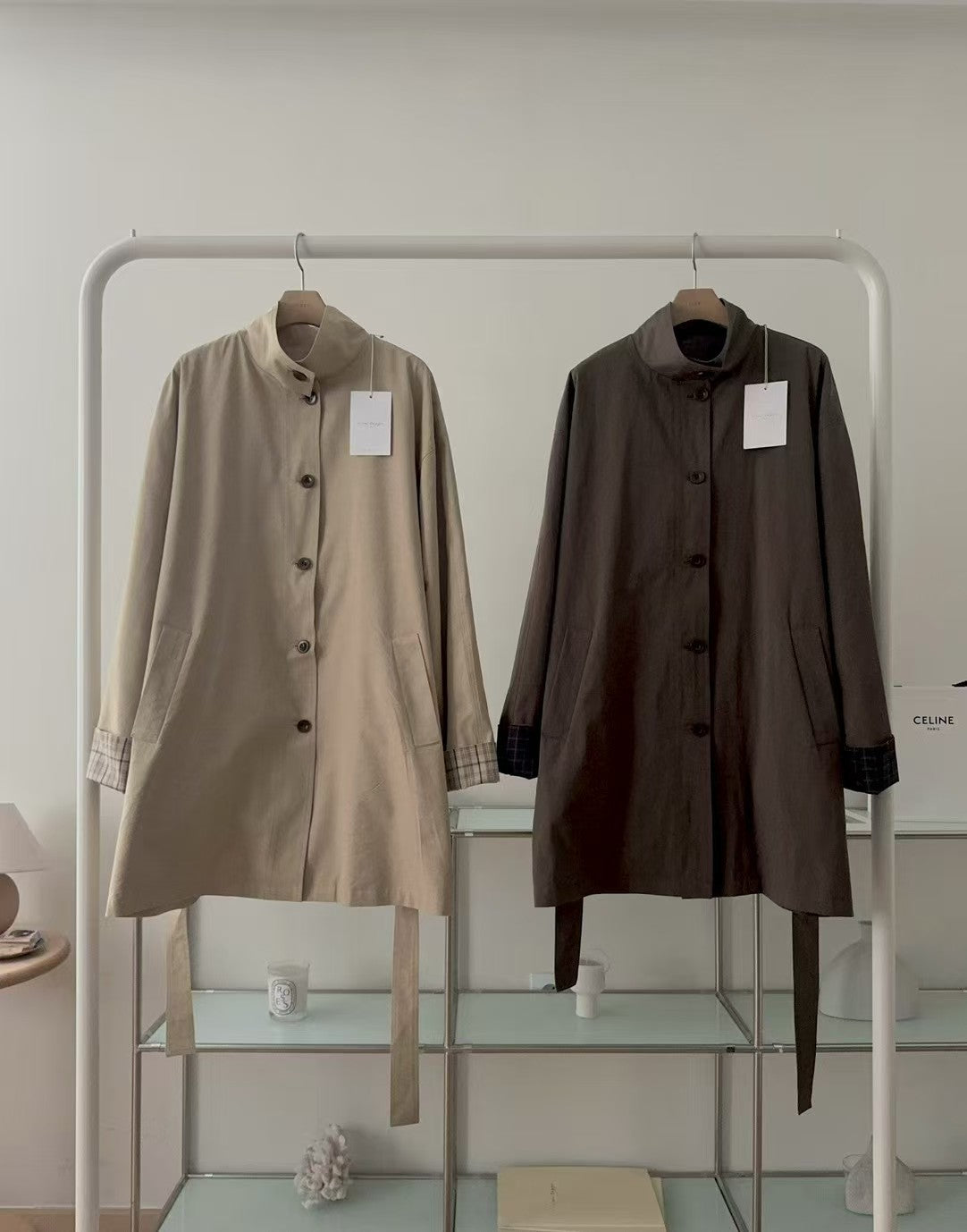 Stand Collar Trench Coat